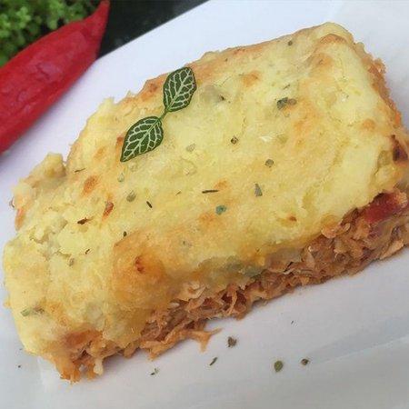 Escondidinho de batata doce com frango