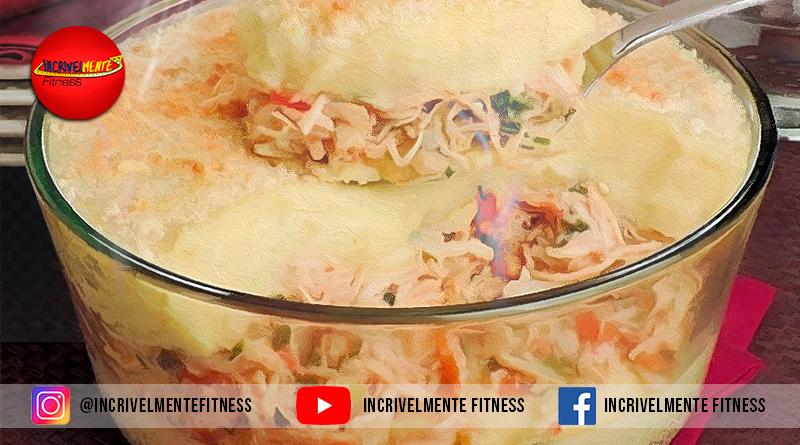 Escondidinho de batata doce com frango